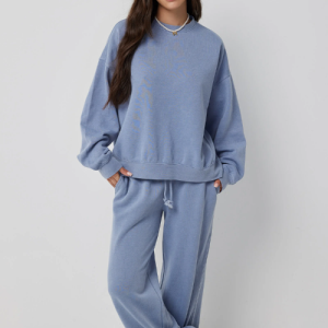 Jerel Neck Sweatshirt in Color Med Blue